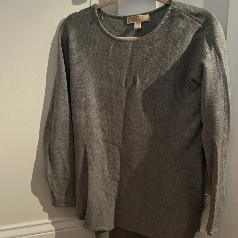 Gray oversized sweater